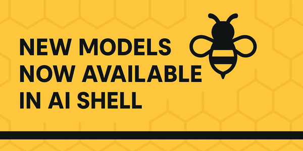 GPT-5, Claude, Gemini, and local LLMs now in AI Shell