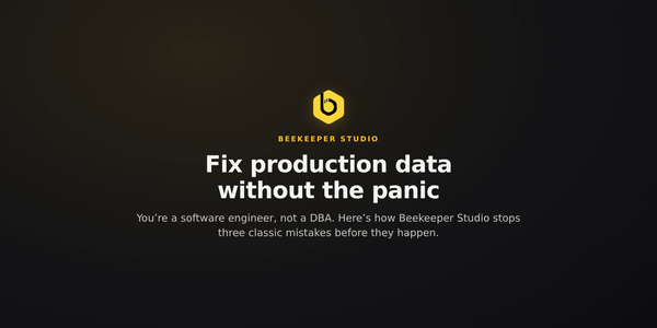 Sicher in einer Produktionsdatenbank arbeiten
