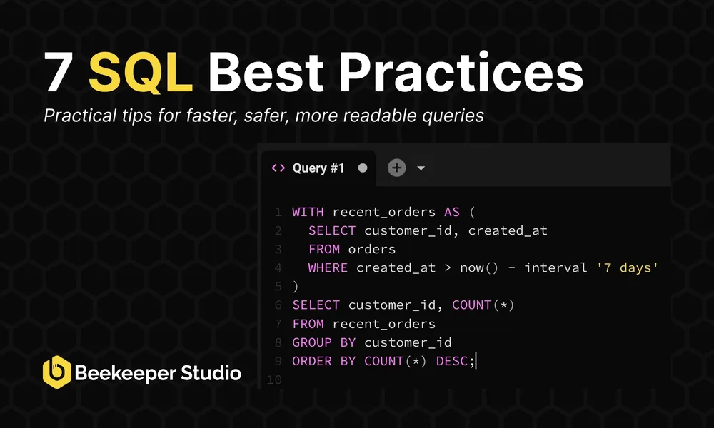7 boas práticas de SQL que todo desenvolvedor deveria conhecer