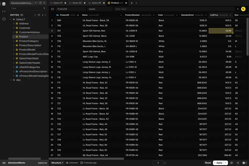 Edit your data like a pro, no learning curve required!