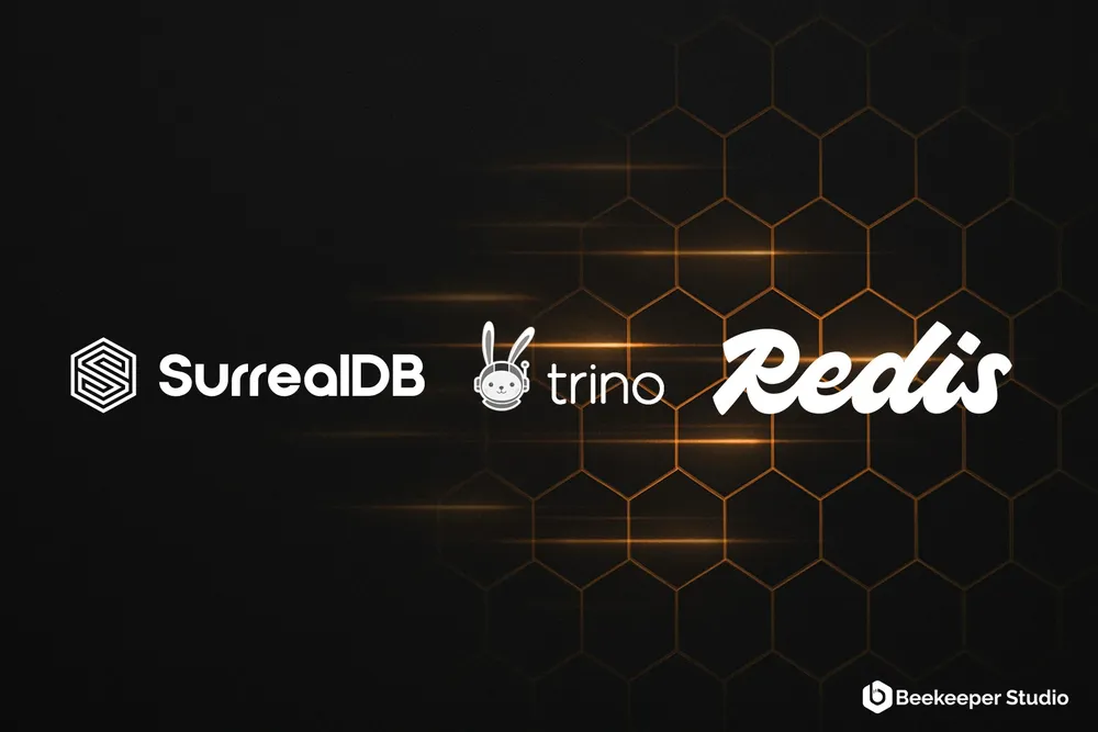 Unterstützung für Redis, Trino und SurrealDB jetzt allgemein verfügbar in Beekeeper Studio 5.4