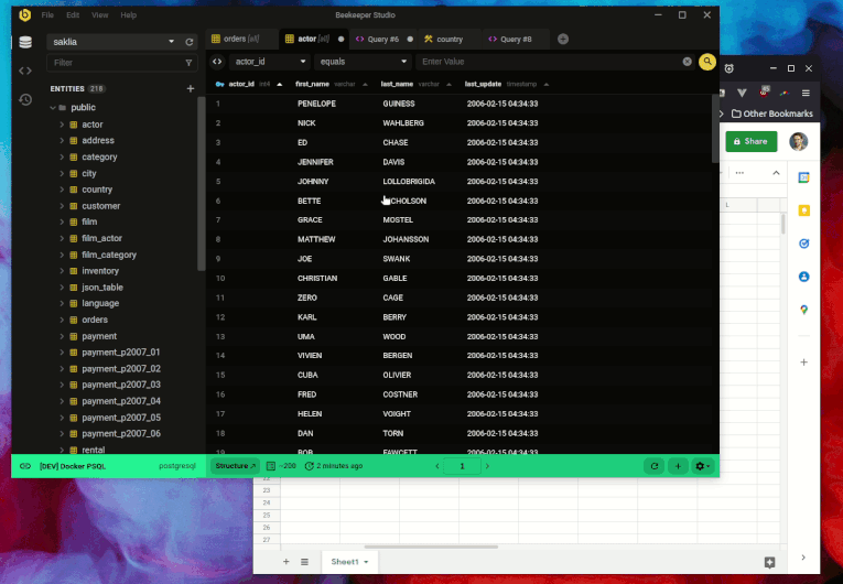 SQL Editor  Beekeeper Studio