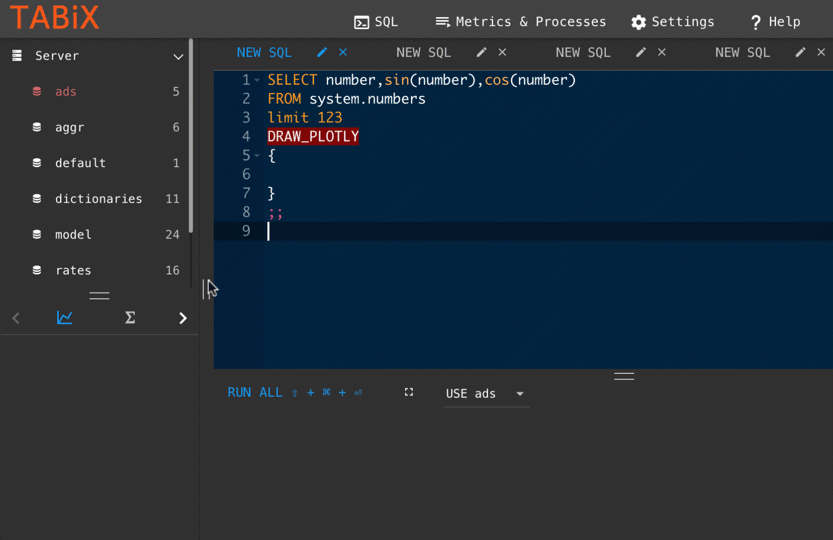 Tabix screenshot